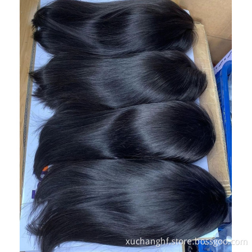 HF 13x4 hd Lace frontal wigs Silky Bone Straight Human Hair Transparent  Lace Closure Wigs For Black Women
